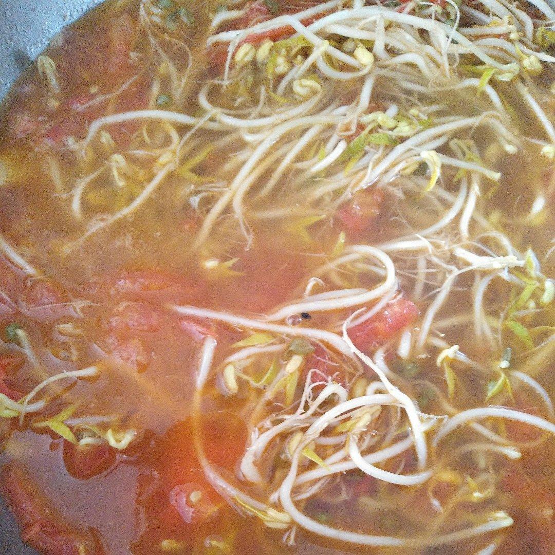 #排毒汤#西红柿豆芽汤