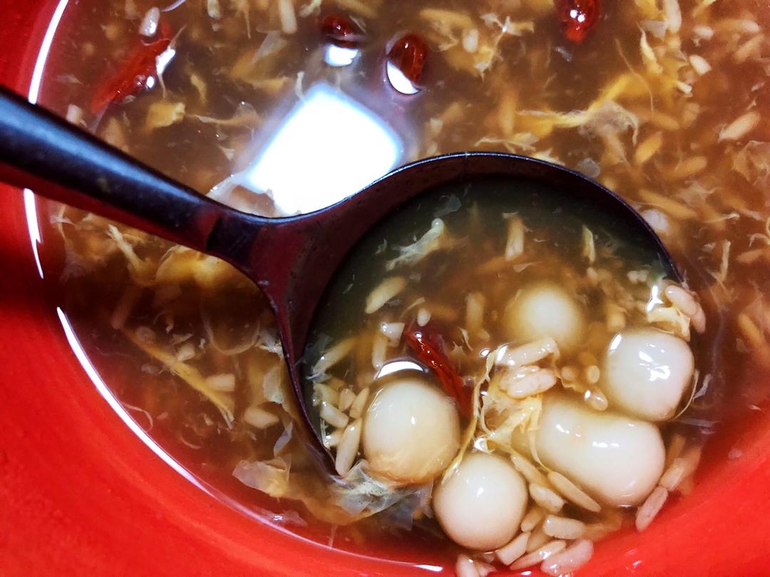 蛋花酒酿圆子