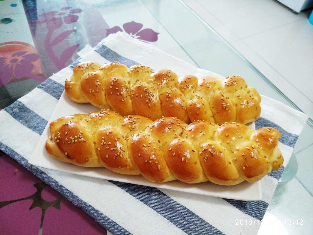 酸奶辫子面包（一次发酵）