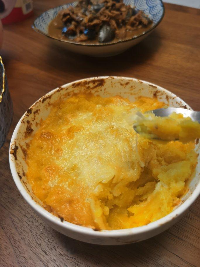 超拉丝芝士焗红薯❗奶香浓郁