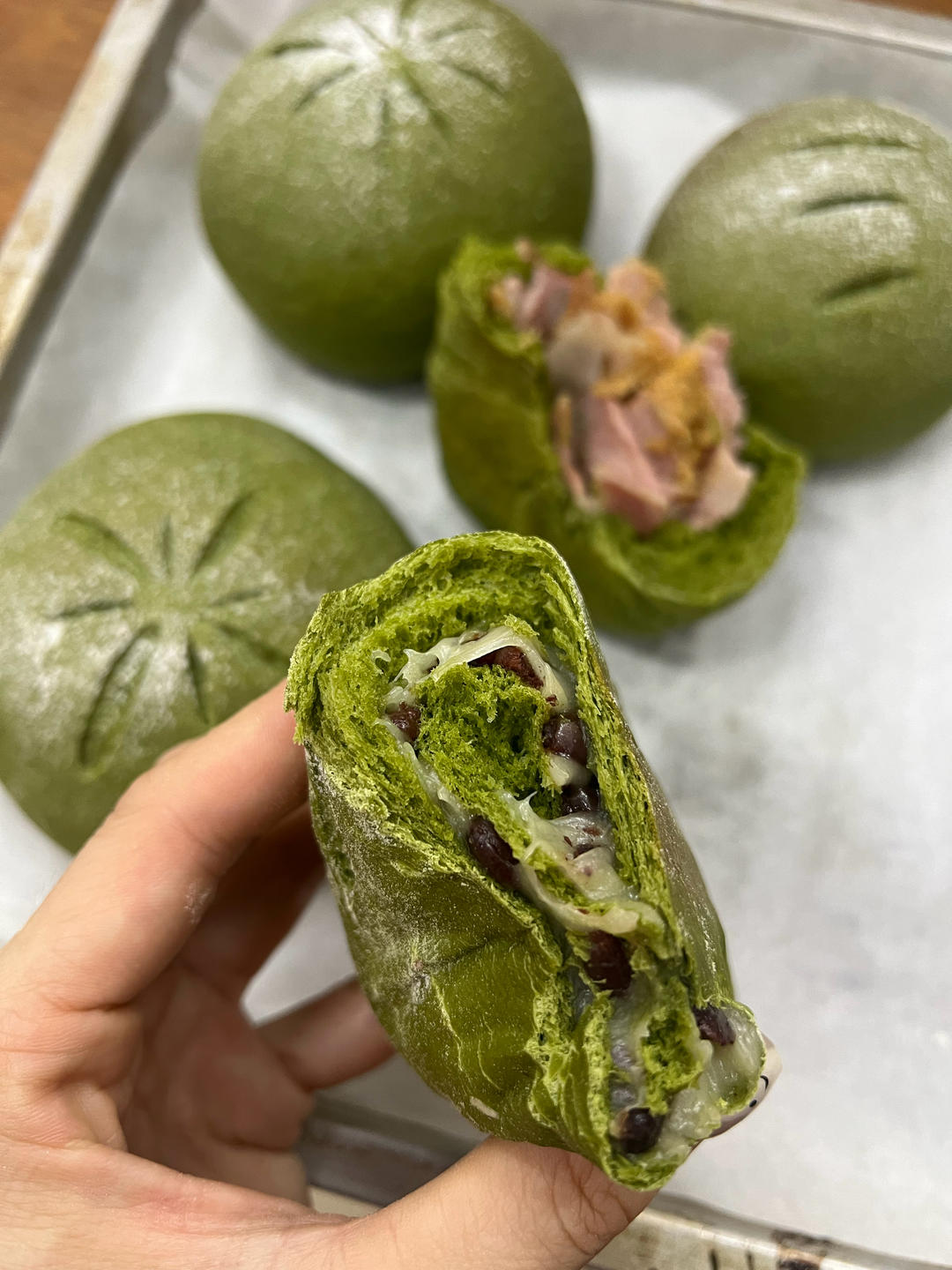 超级好吃简单好做的可可麻薯软欧面包