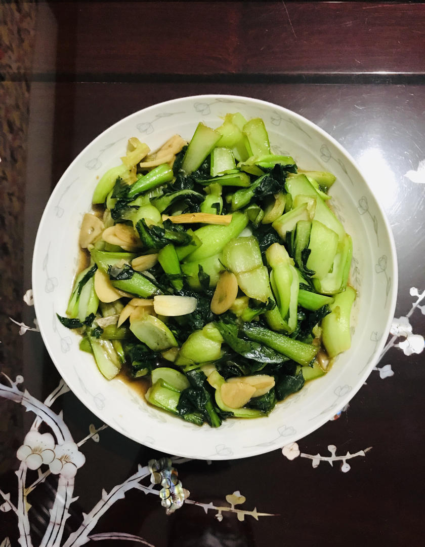 料理松鼠王做的炒青菜