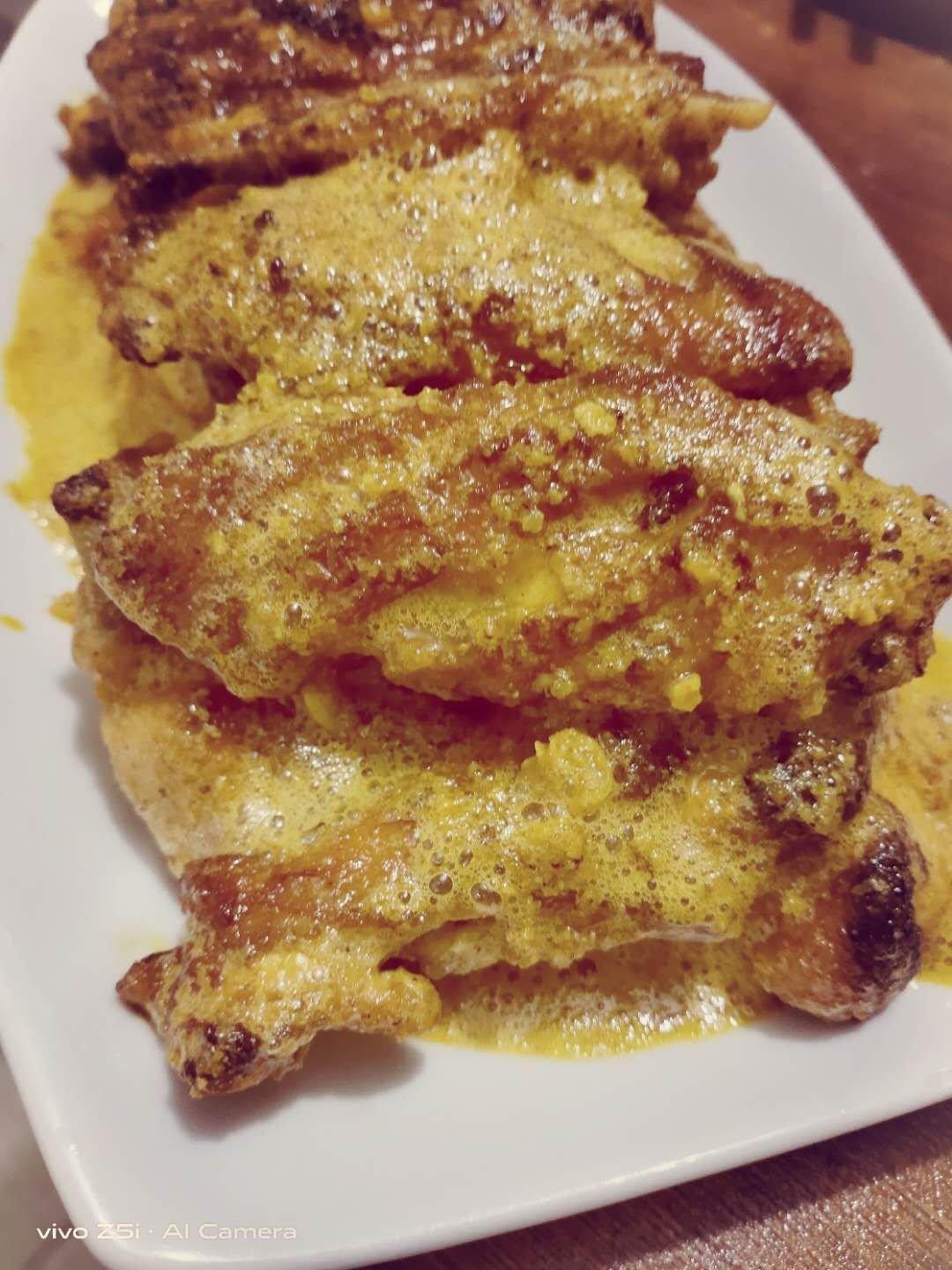 咸蛋黄焗鸡翅