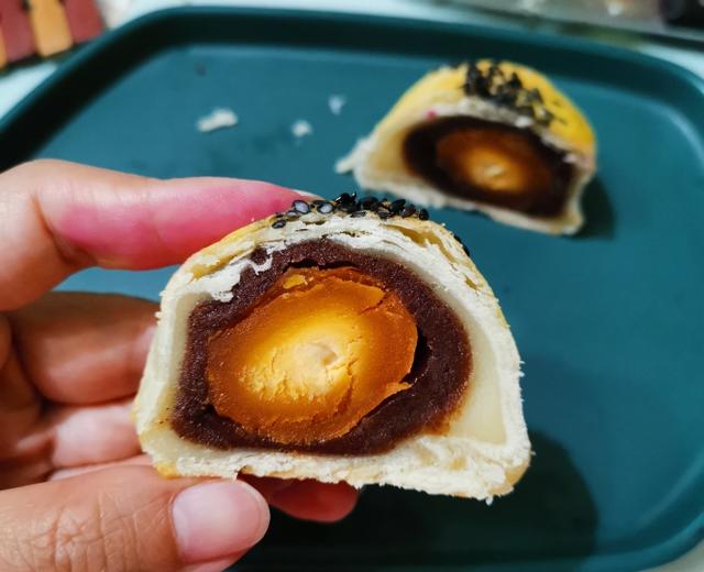麻薯蛋黄酥的做法