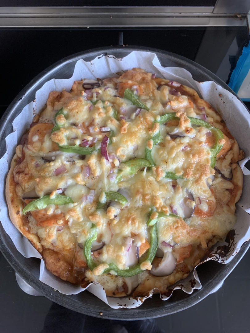 儿子说比BSK好吃的披萨（含披萨酱、饼底做法）