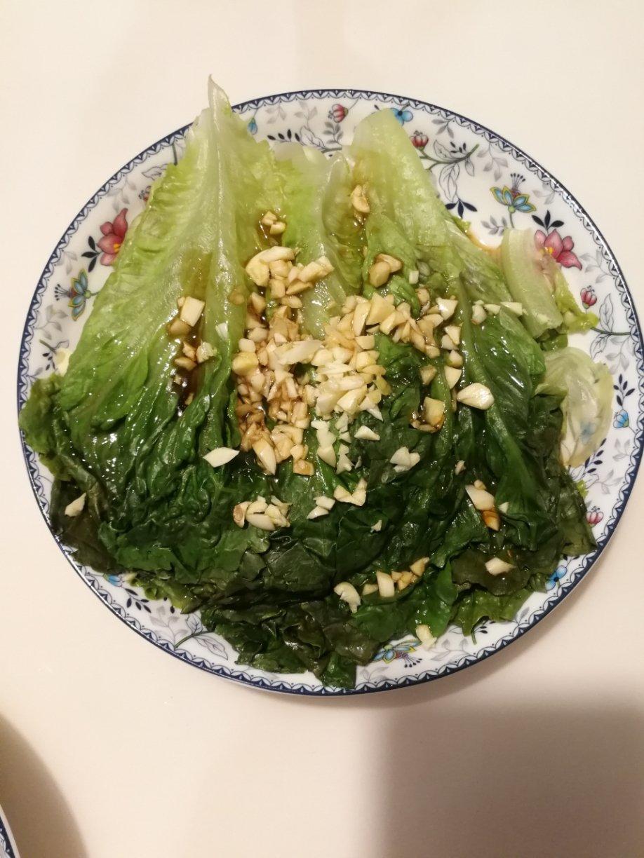 蒜香鲜美凉拌生菜
