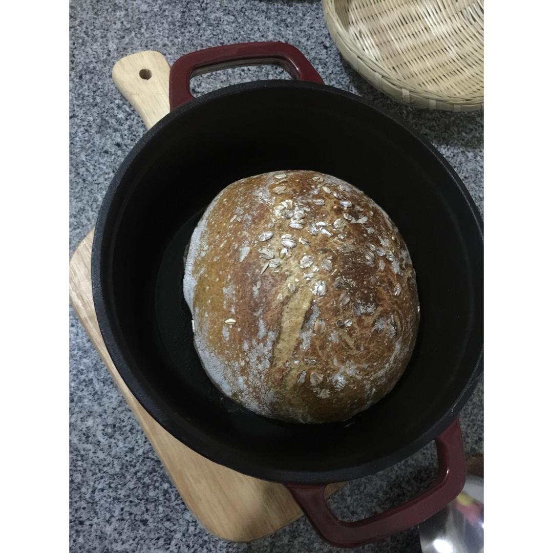 欧包/乡村面包-无油不用揉 No Knead Bread