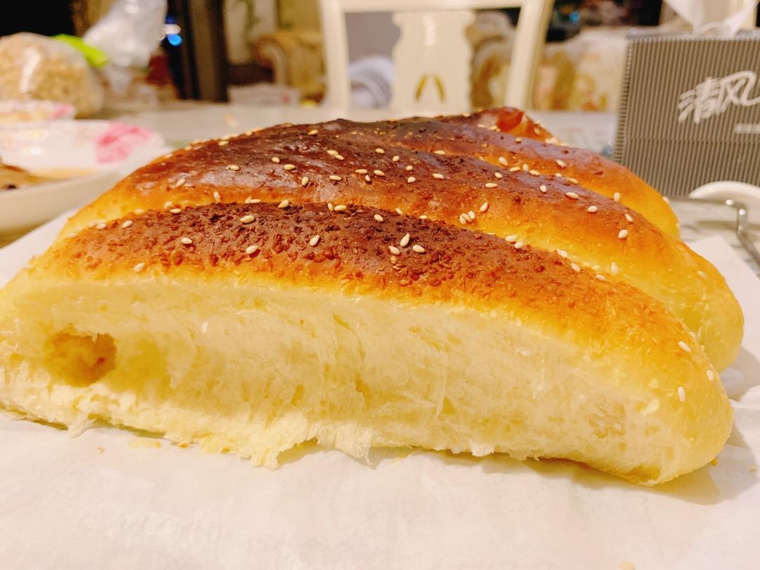 柔软拉丝面包  不用揉面，冷藏发酵