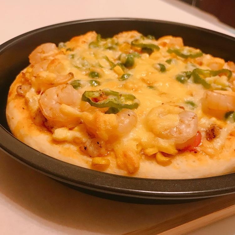 黑椒鸡肉蔬菜披萨