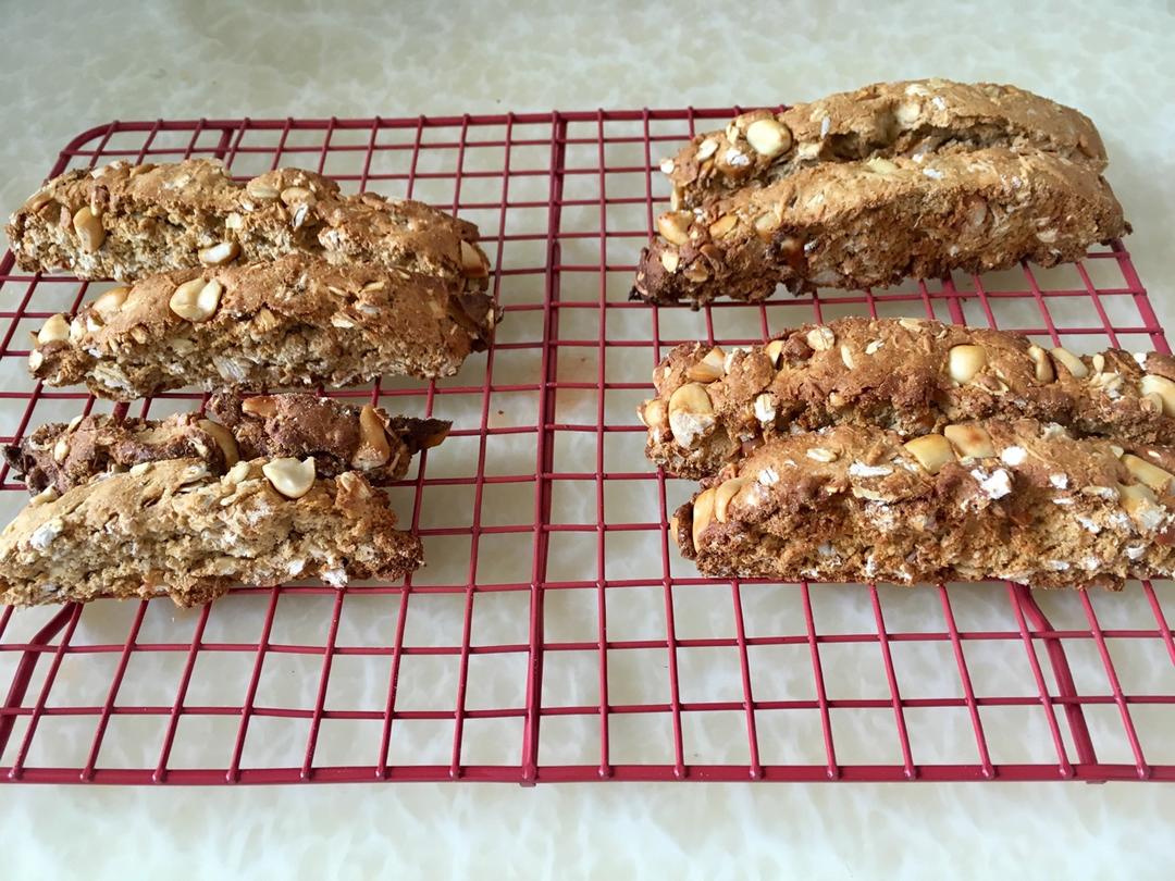 【健康零食】燕麦坚果意式脆饼