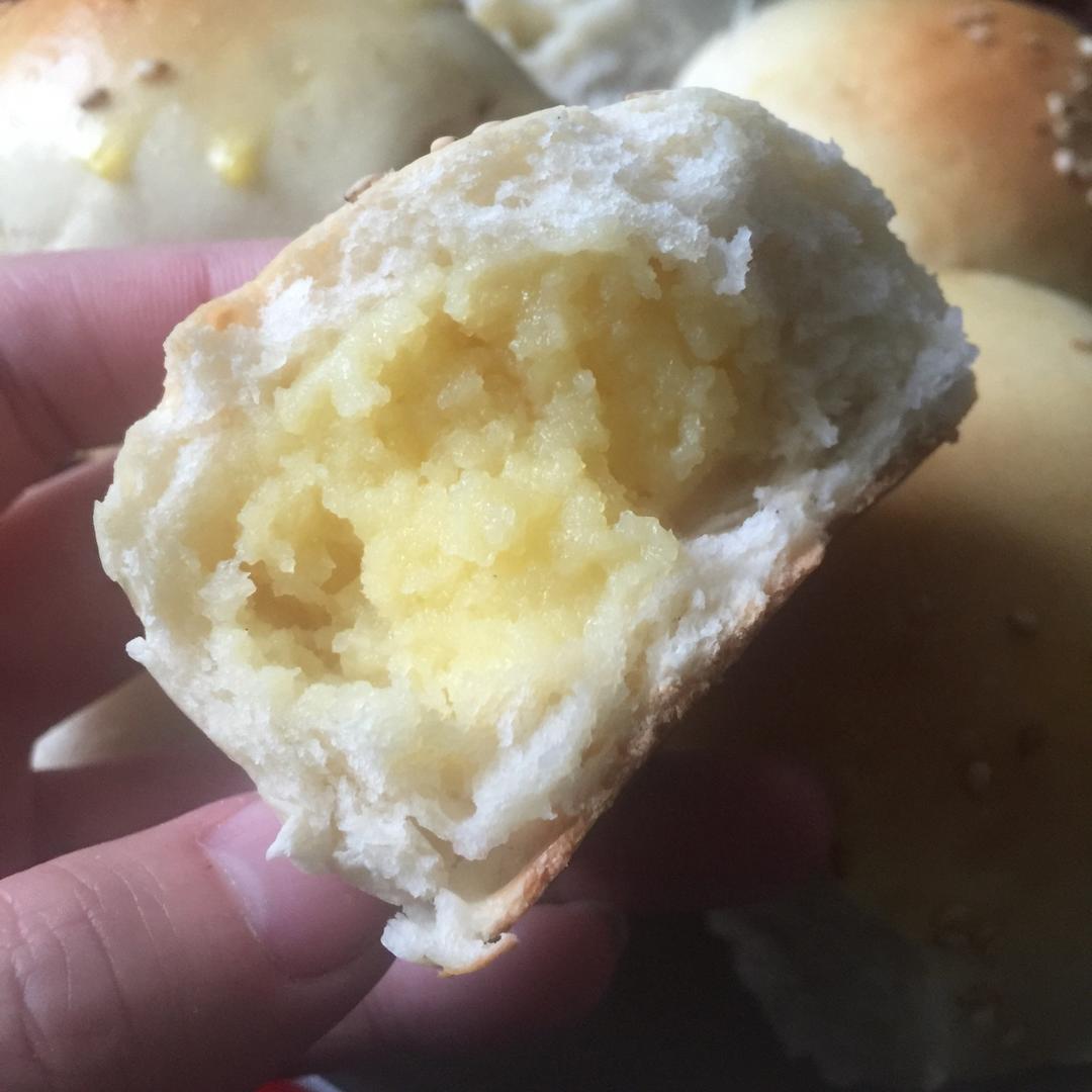 奶黄小餐包-一次发酵超好吃（附快手奶黄馅制作方法）