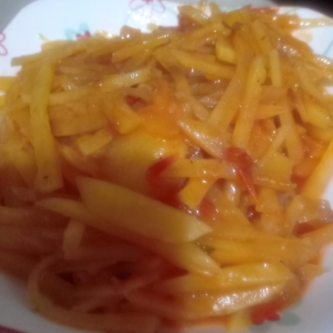 茄汁土豆片（西红柿炒土豆片）