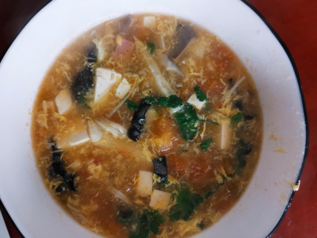 10分钟就能搞定的低脂酸辣汤❗好喝又开胃