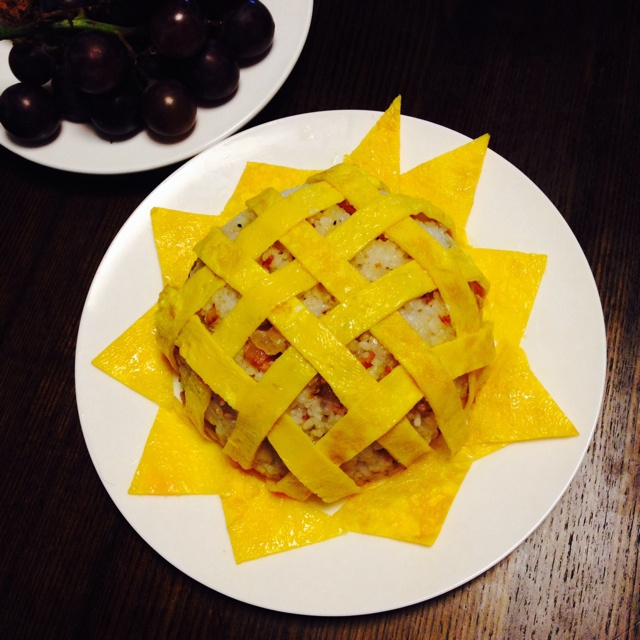 向日葵肉丁炒饭