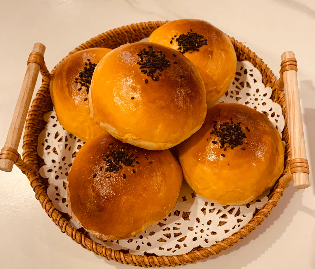 基础款豆沙面包餐包（新手一次发酵）B89