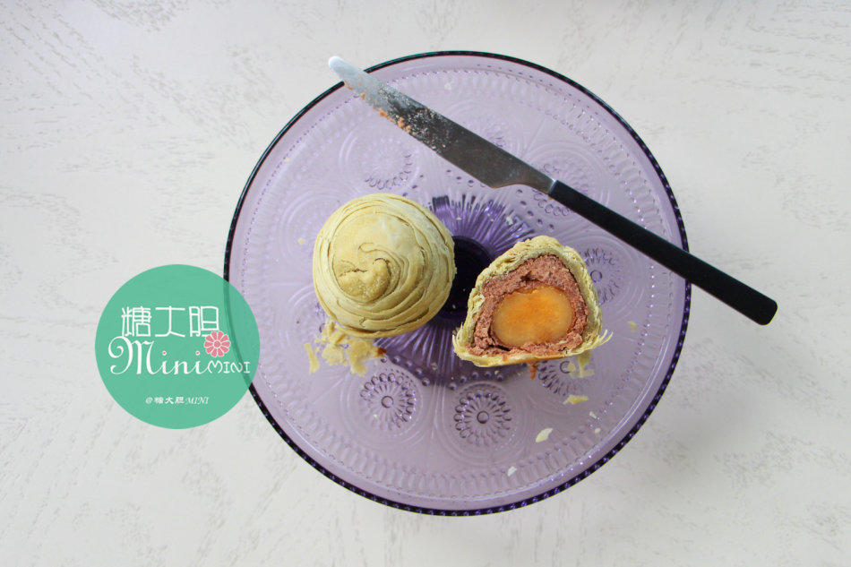 螺旋抹茶酥——蛋黄酥(猪油版)的做法