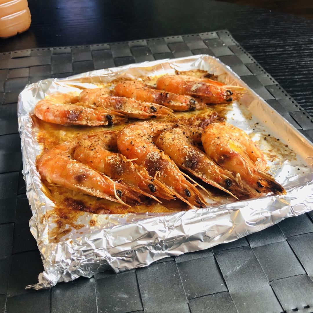 盐烤阿根廷红虾