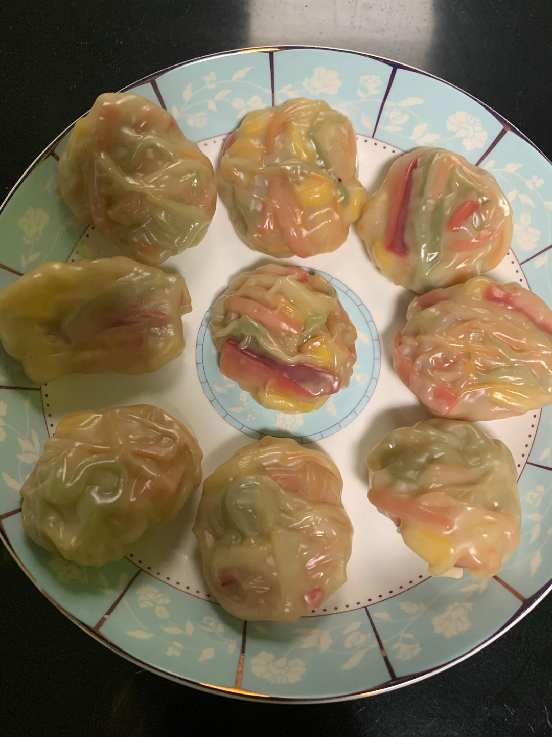 青椒火腿蒸包