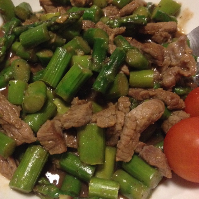 【曼食慢语】蚝油芦笋牛肉粒