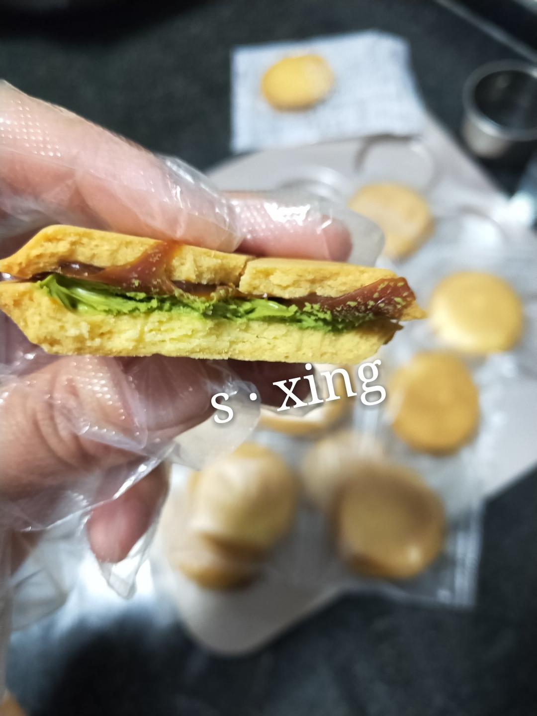 自制日本网红PRESS BUTTER SAND焦糖奶油夹心饼干