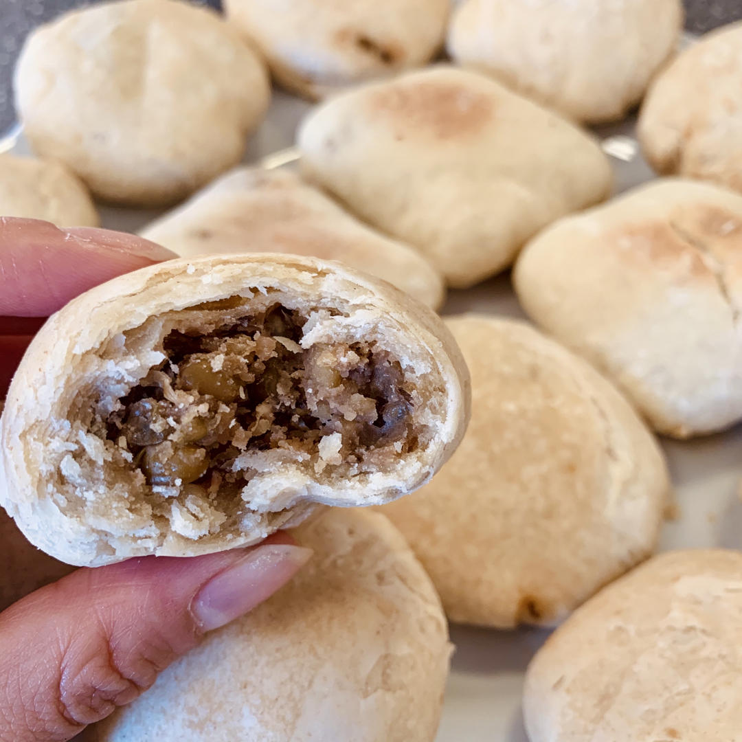 低糖素油-绿豆饼/红豆饼（不用揉出膜的植物油酥皮）
