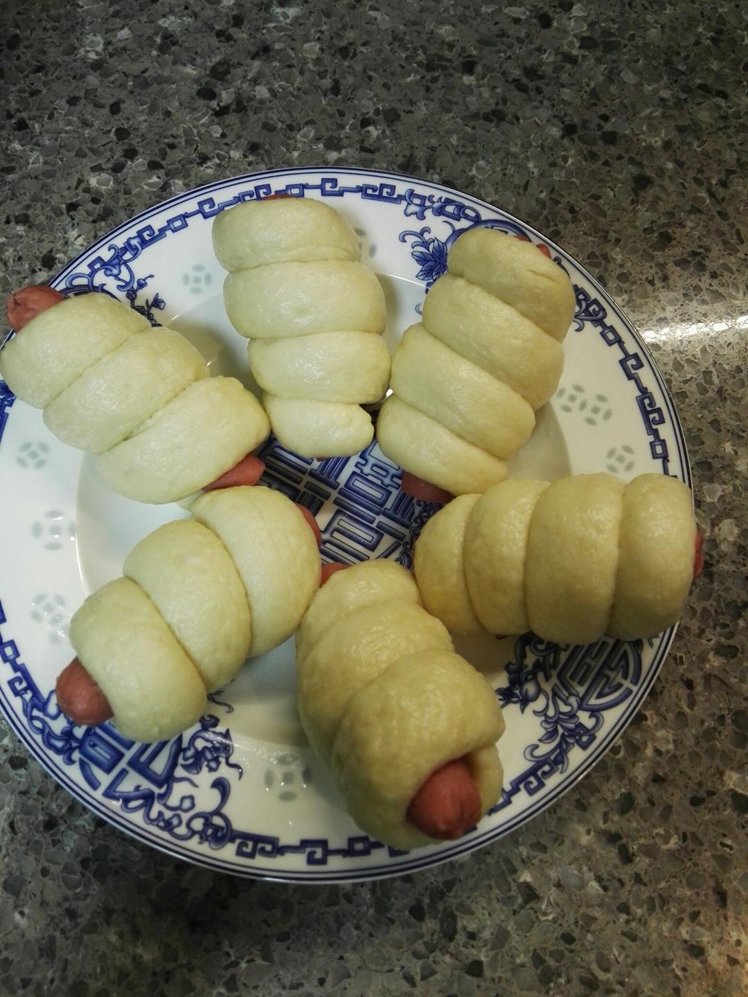 快手火腿卷～一次发酵