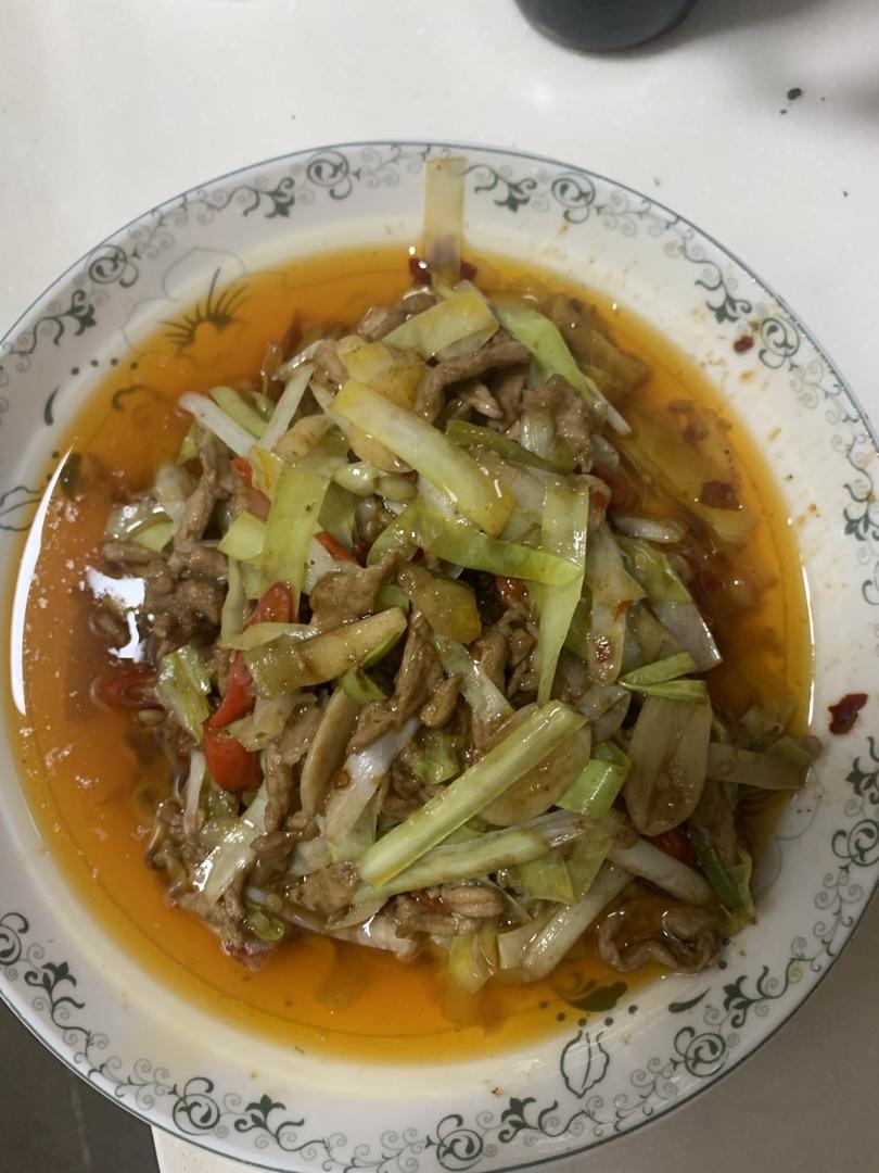 川菜俏荤的代表—韭黄肉丝