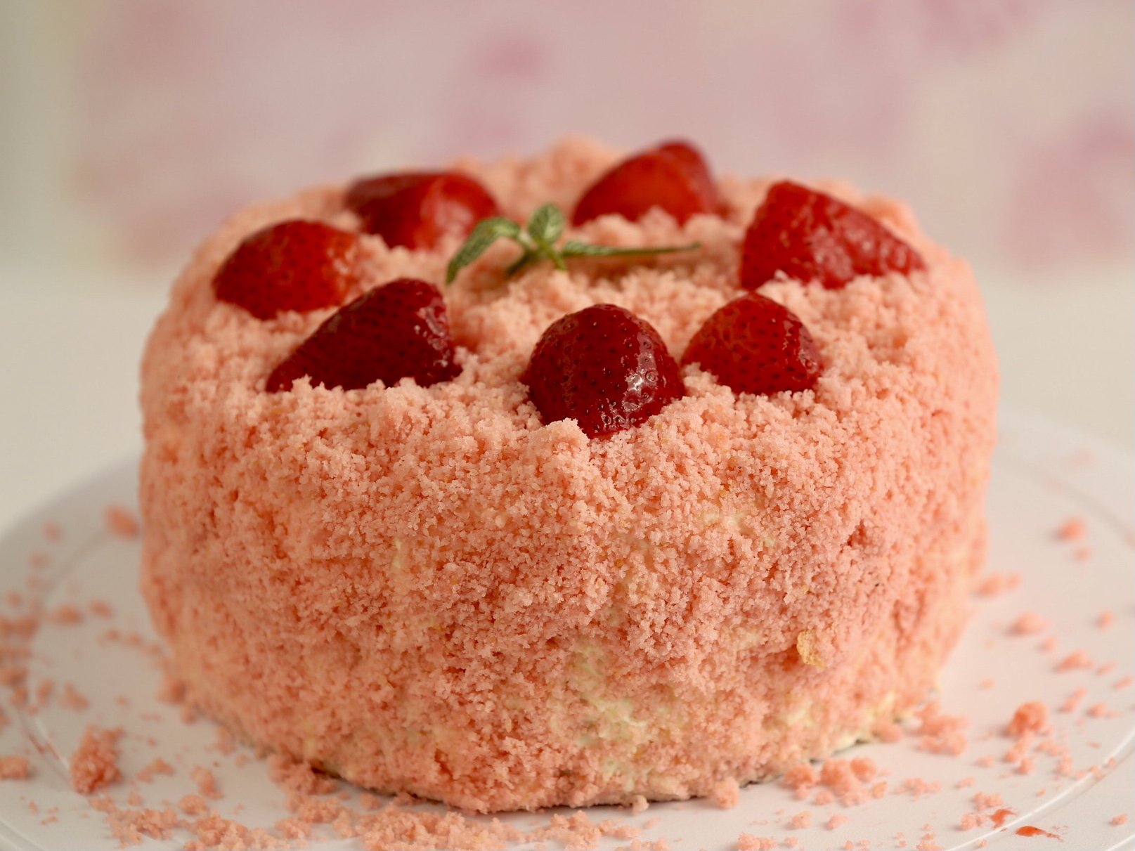 【北鼎烤箱食谱】北海道草莓双层芝士蛋糕