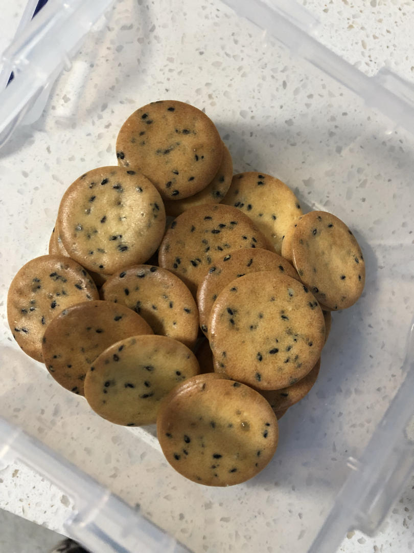 黑芝麻小饼干
