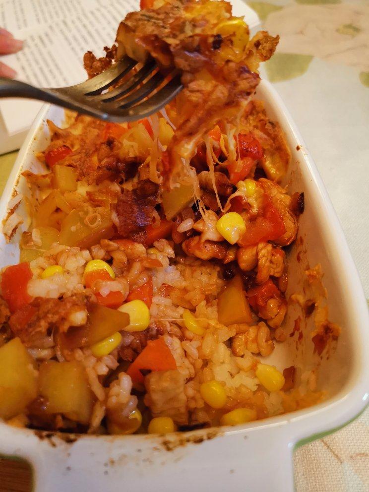 番茄鸡肉浓情焗饭【两人份】