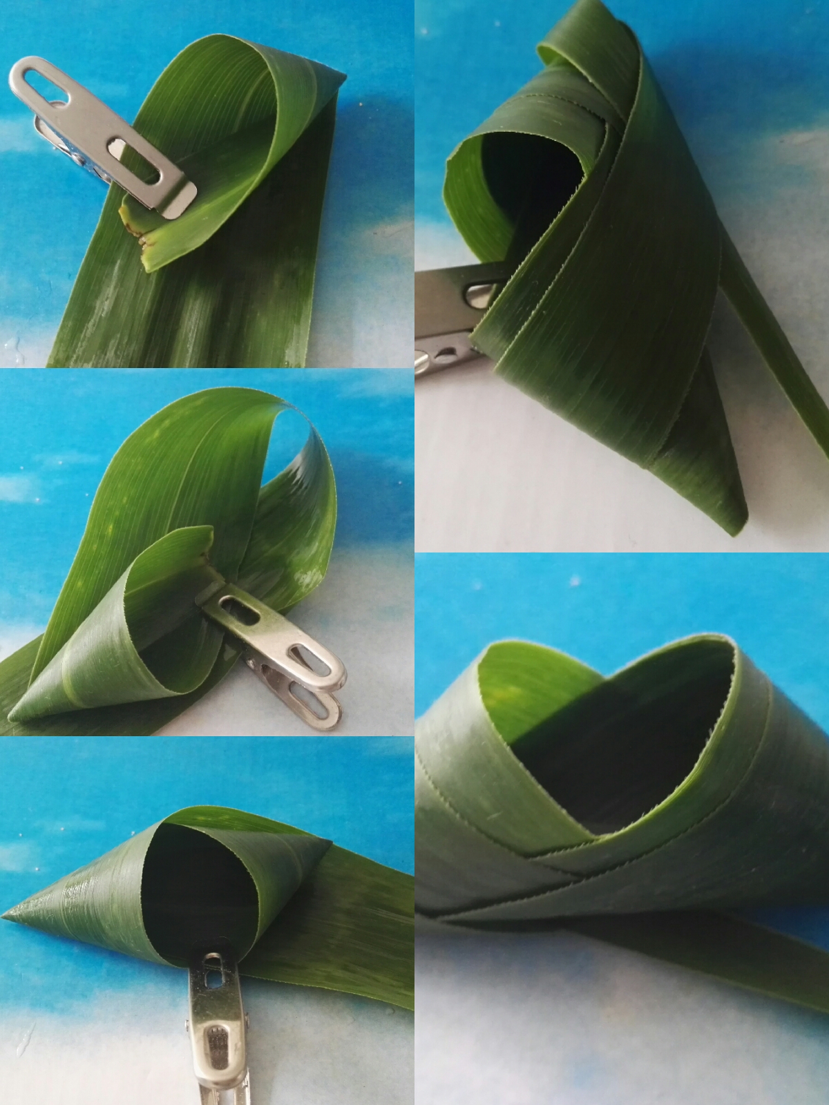 迷你菱角粽子包法（简单版）的做法 步骤7