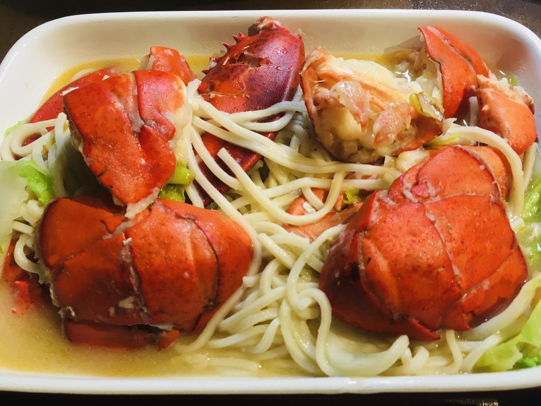 大龙虾面的做法