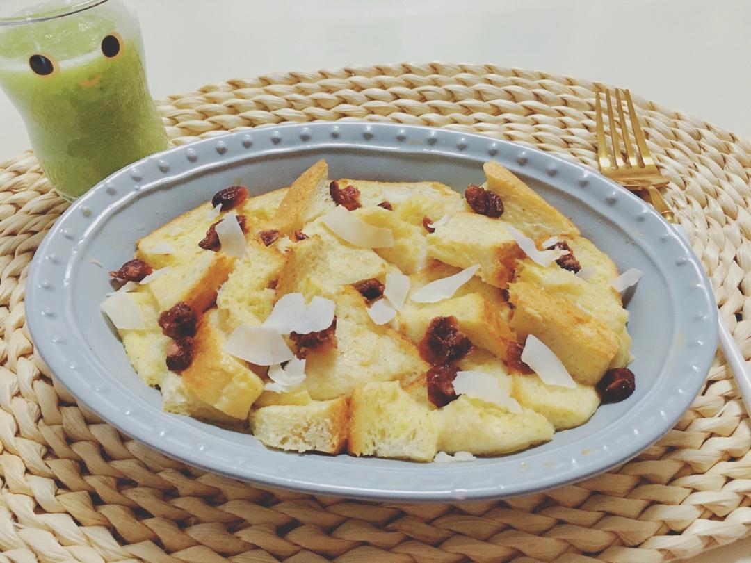 牛奶吐司鸡蛋布丁（失败吐司的归处）