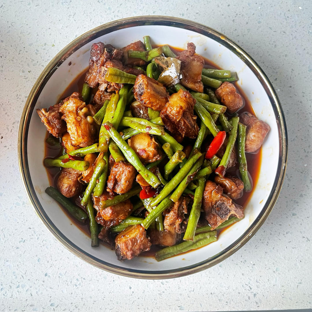 下饭菜｜豆角炖排骨🍖这底料炖拖鞋🩴都香