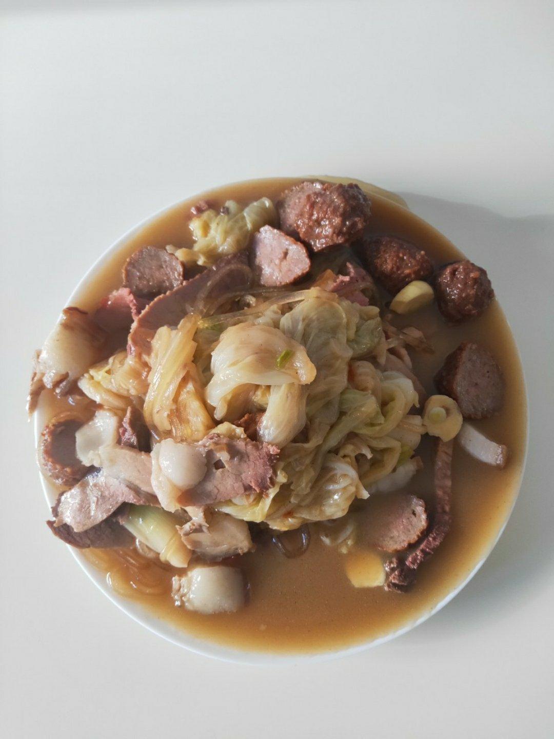 给妈妈做顿饭_东北白菜烩肉丸