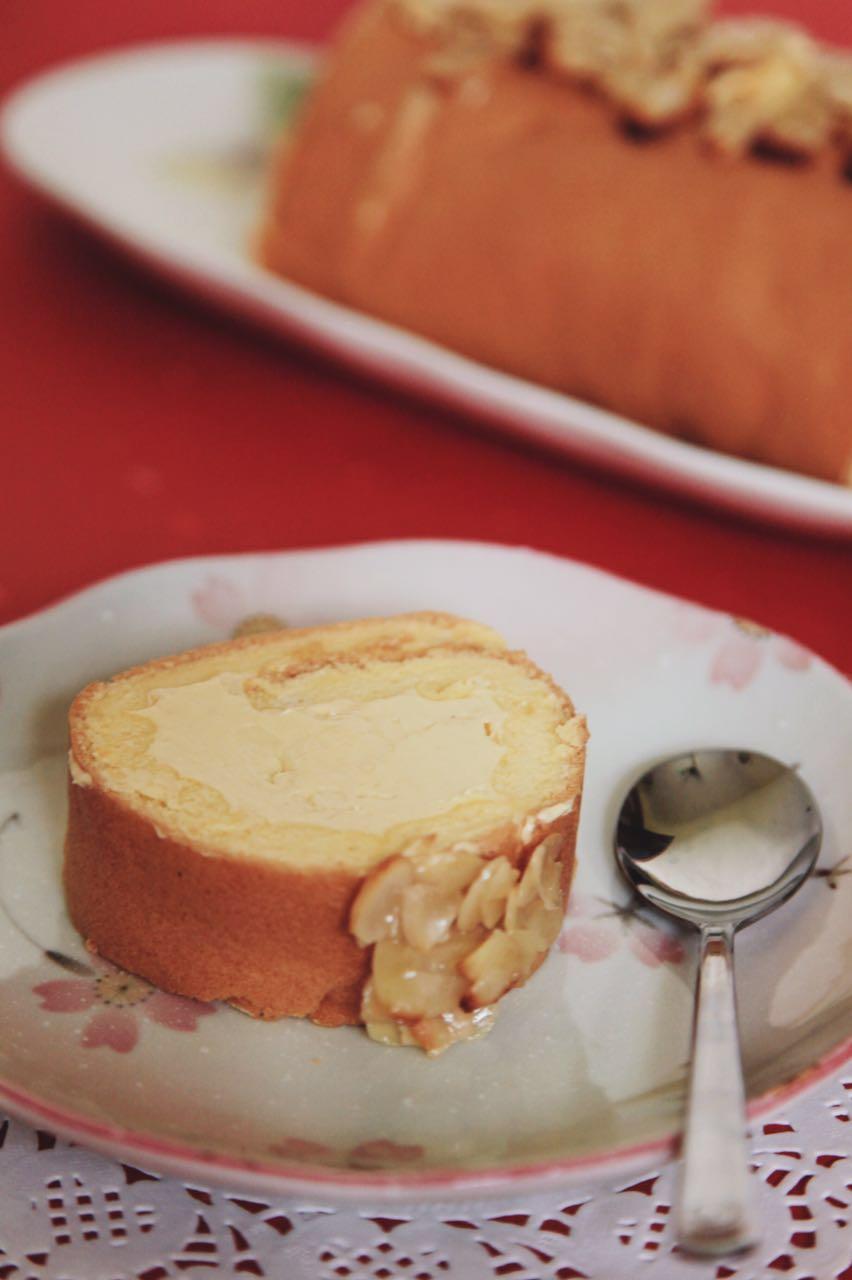 海盐焦糖奶油瑞士卷