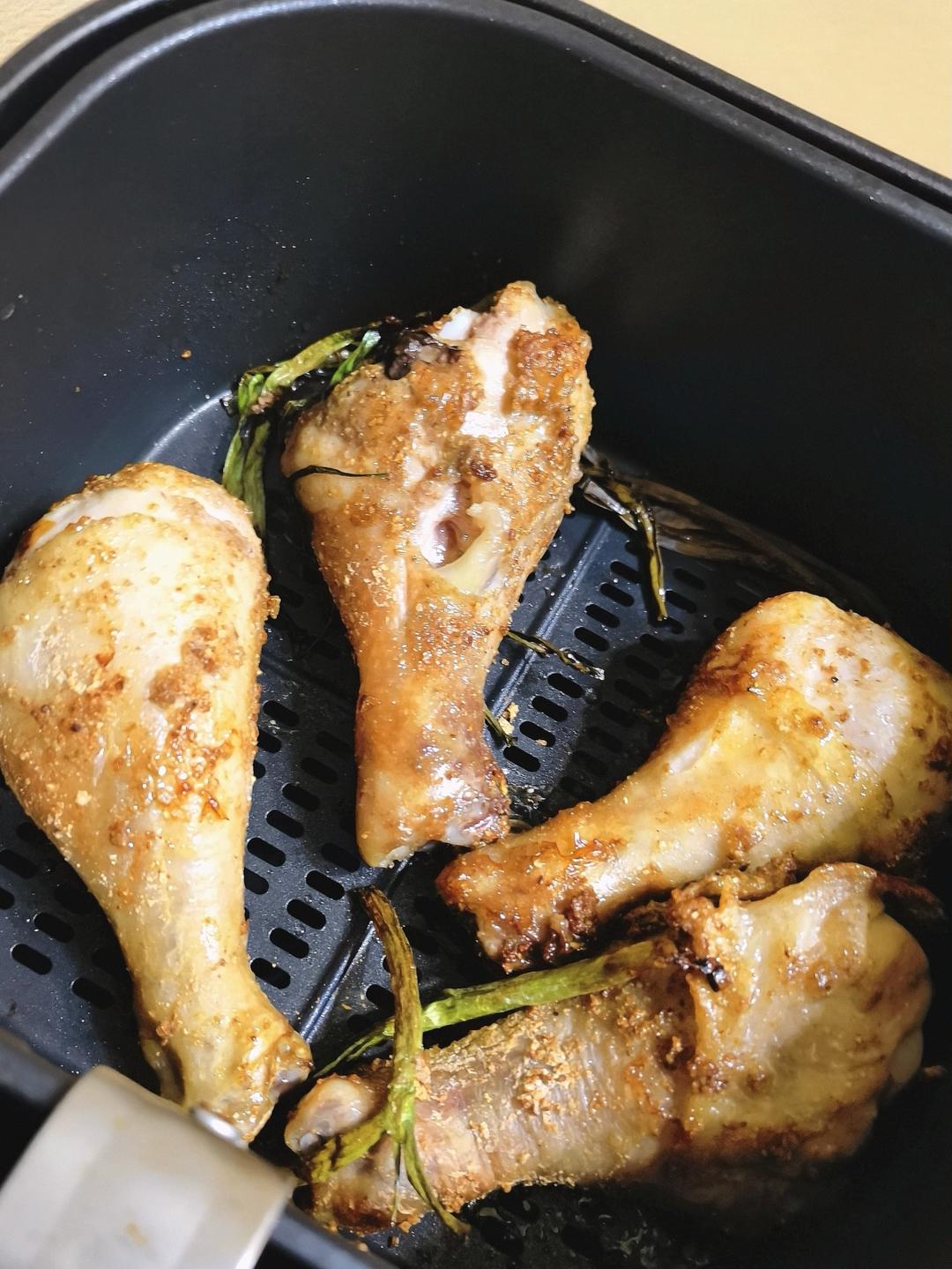 空气炸锅烤鸡腿，鲜嫩多汁