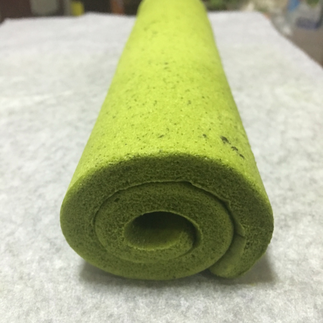 抹茶红豆蛋糕卷