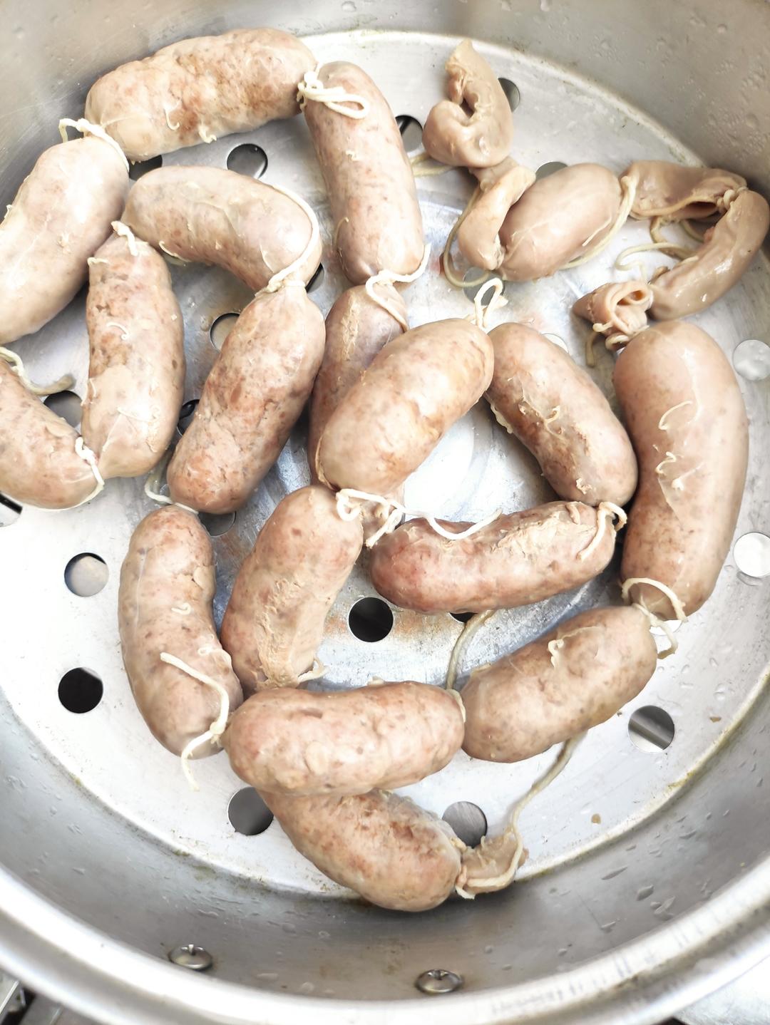 自制【黑椒脆皮肠】