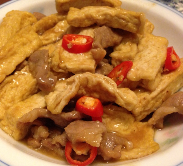 青椒炒豆腐干