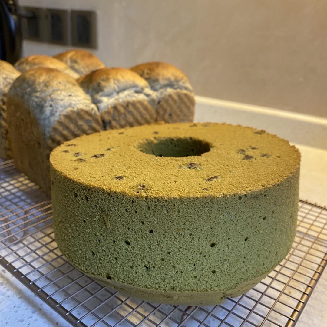 细腻绵软抹茶红豆戚风【附蜜红豆分布均匀小技巧】