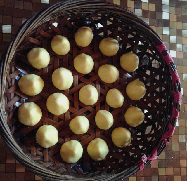 奶香糯米窝窝头