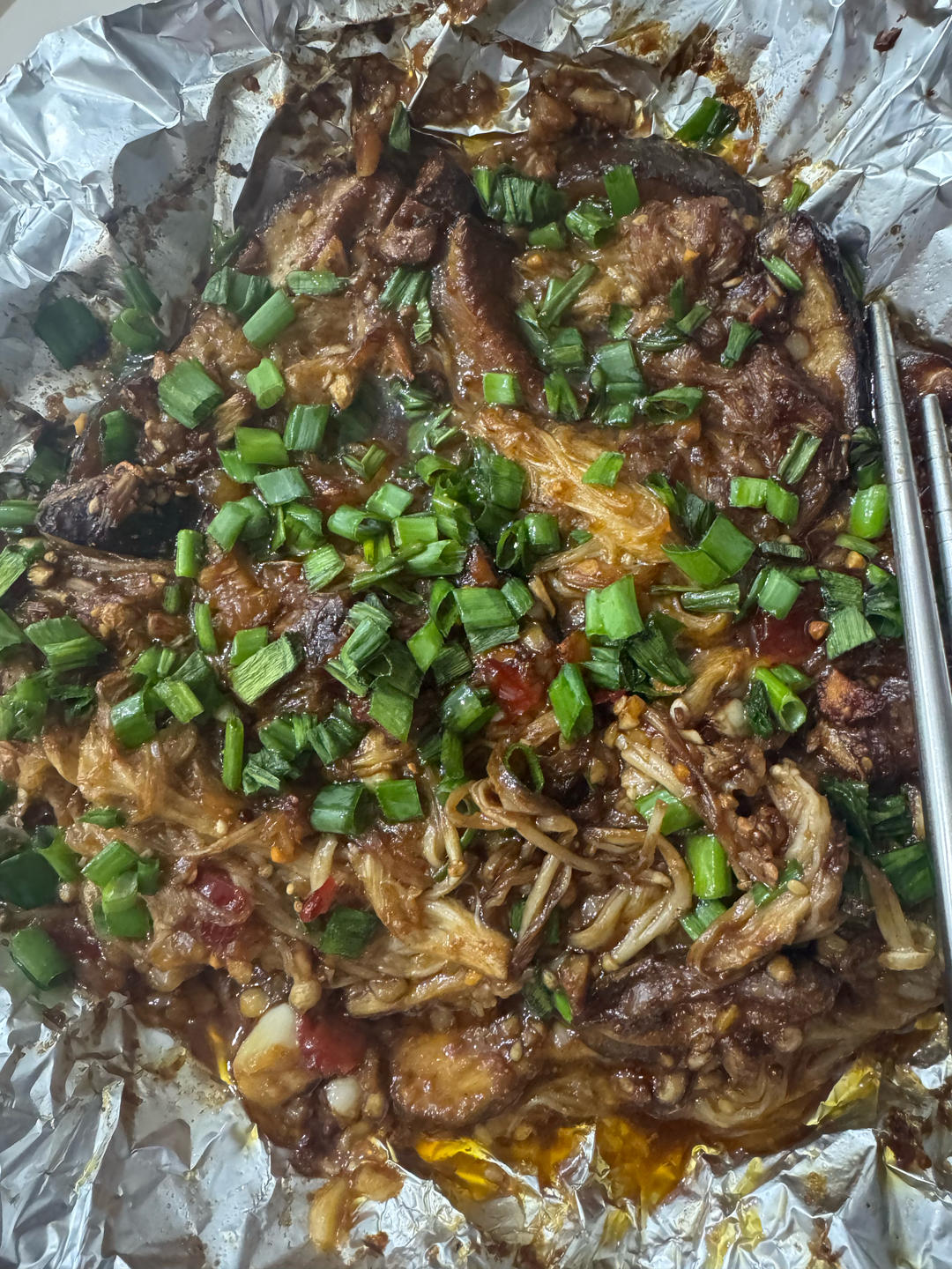 空气炸锅烤金针菇