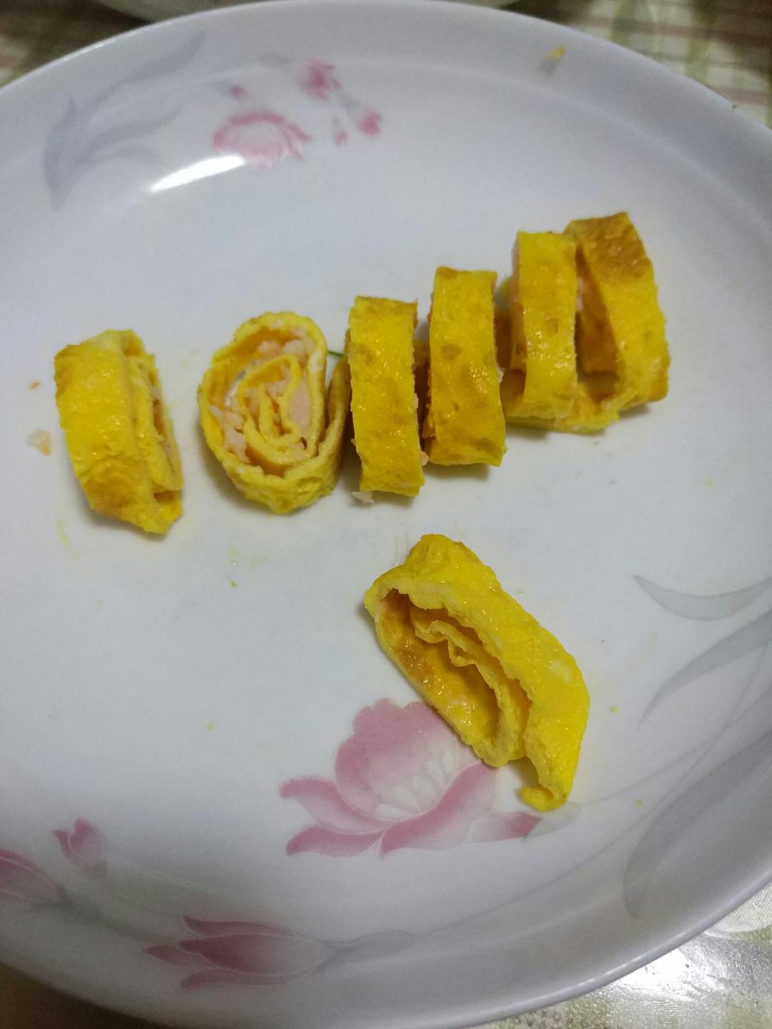 《婴幼儿辅食～001》虾仁鸡蛋卷