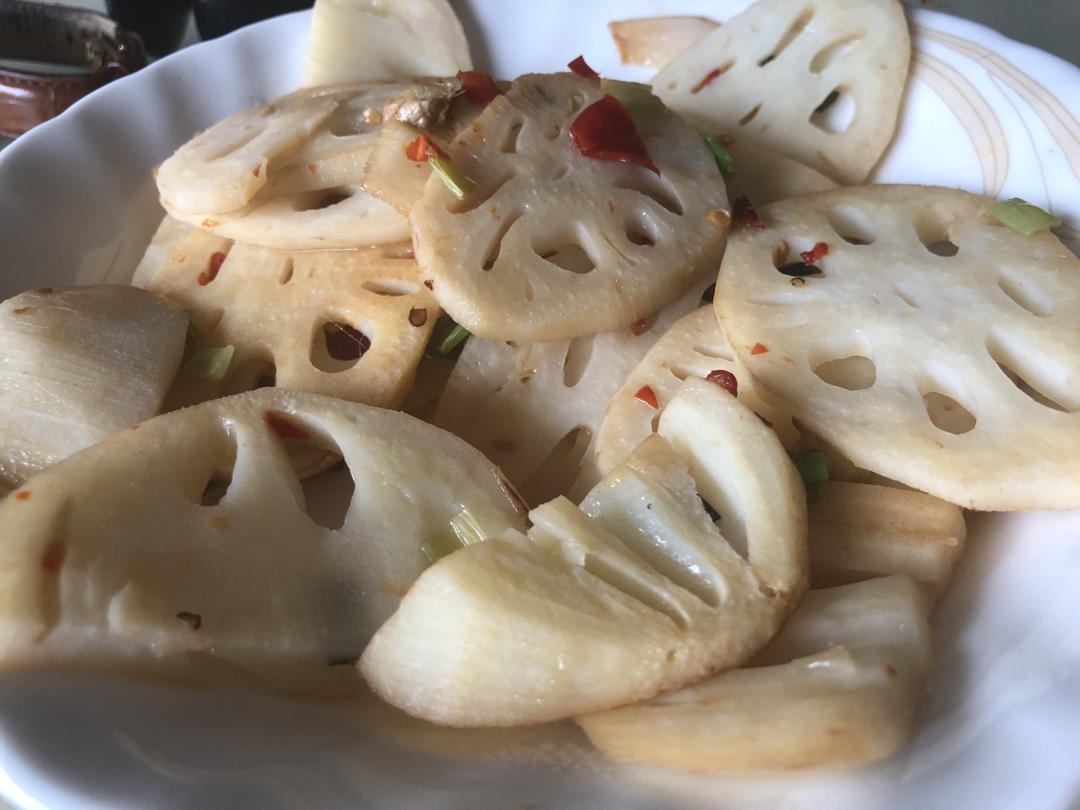 家常素食清炒莲藕片