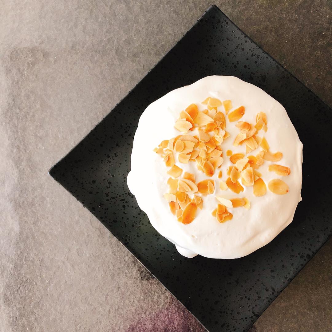 爆浆海盐奶盖蛋糕(加高戚风蛋糕）