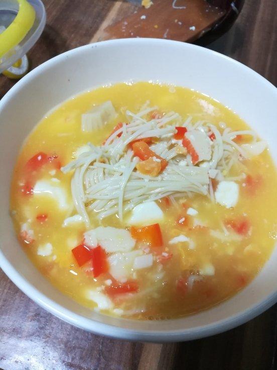 蟹黄豆腐（咸蛋黄版）