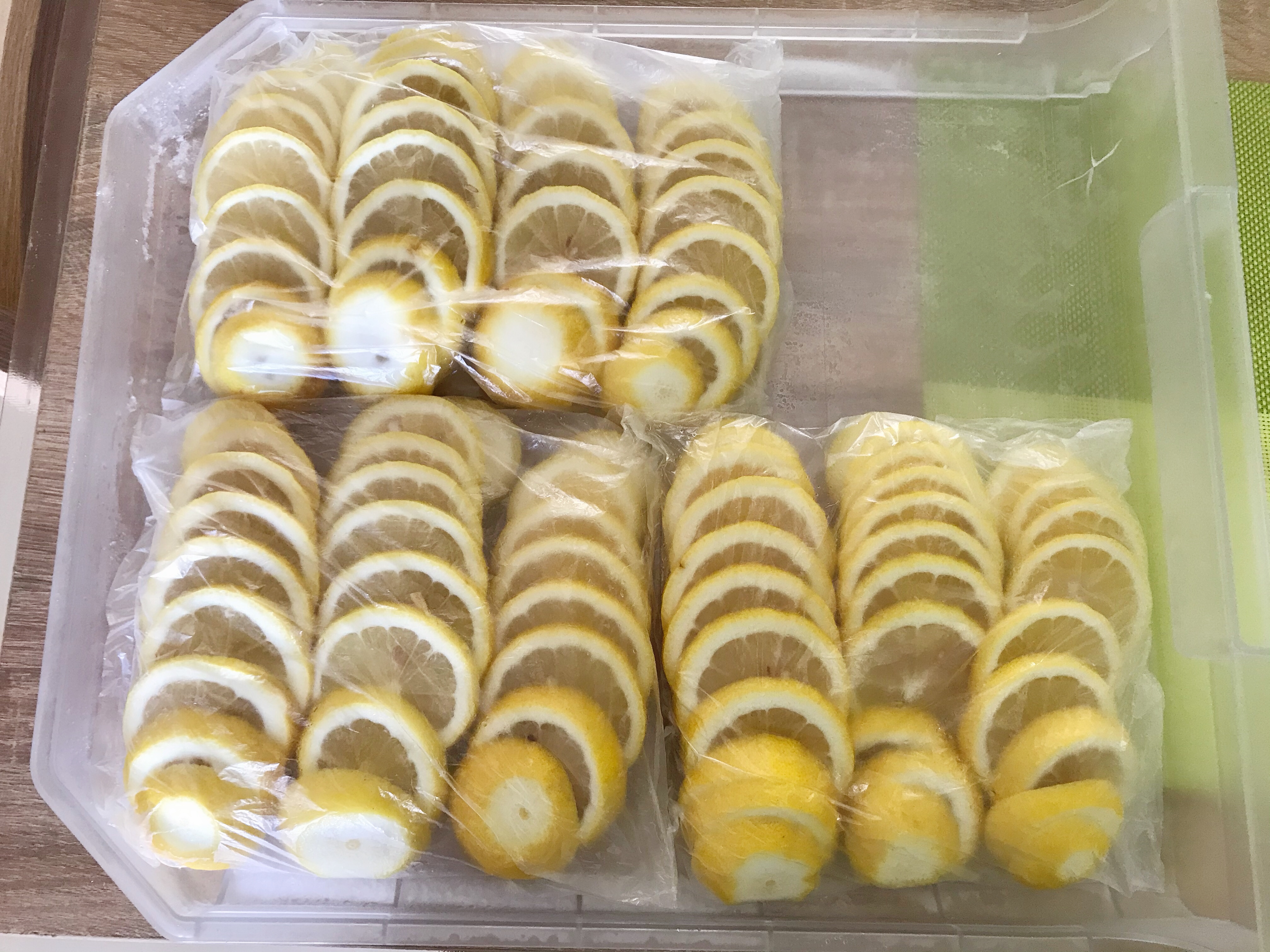 冷冻柠檬片的做法