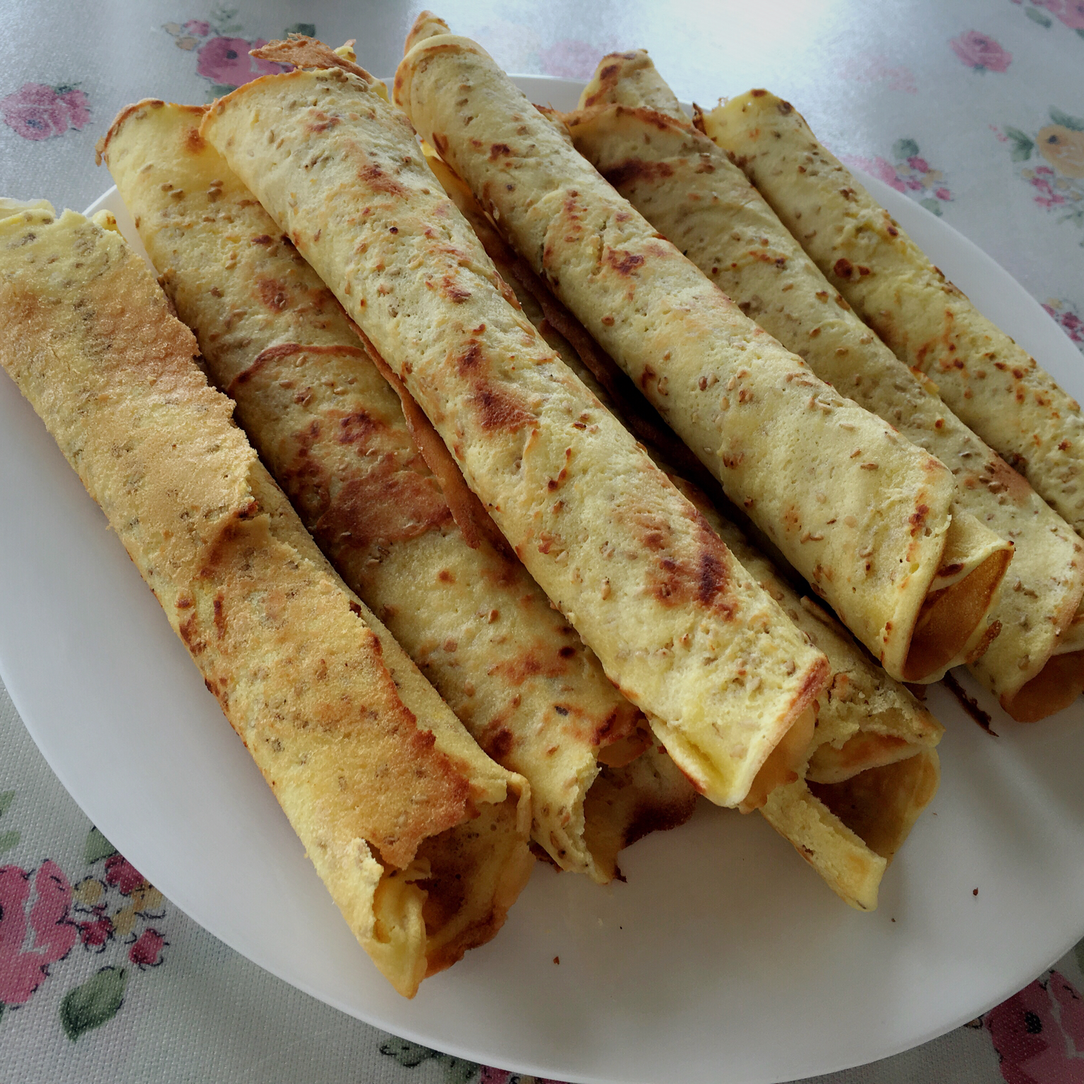 平底锅脆皮蛋卷