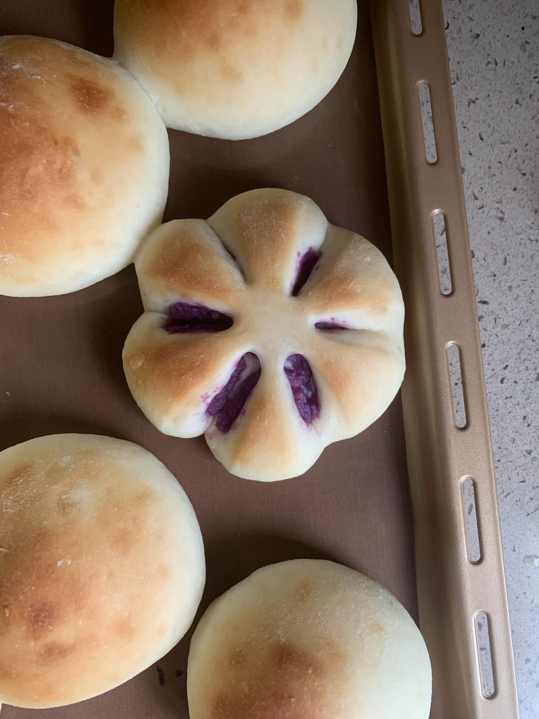 软噗噗的香芋小包